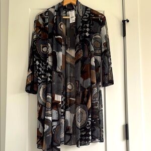 🥰Whispers Open Cardigan “ Art to wear” size L
